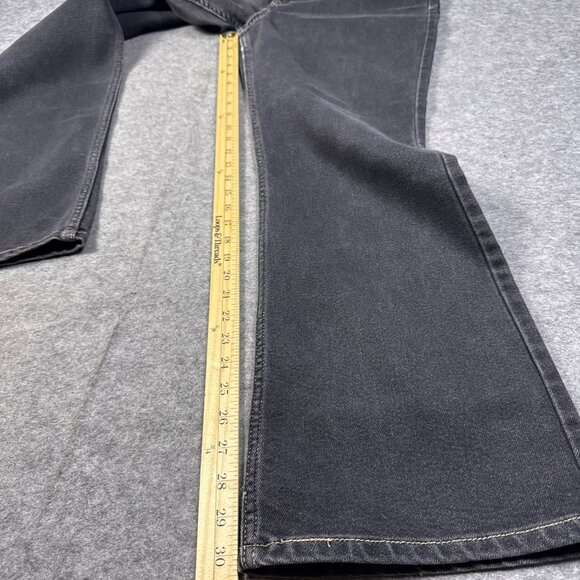 Vintage Levis Jeans Womens 12 Black 515 M Mis Boot Cut Low Rise Stretch Faded - Picture 6 of 11